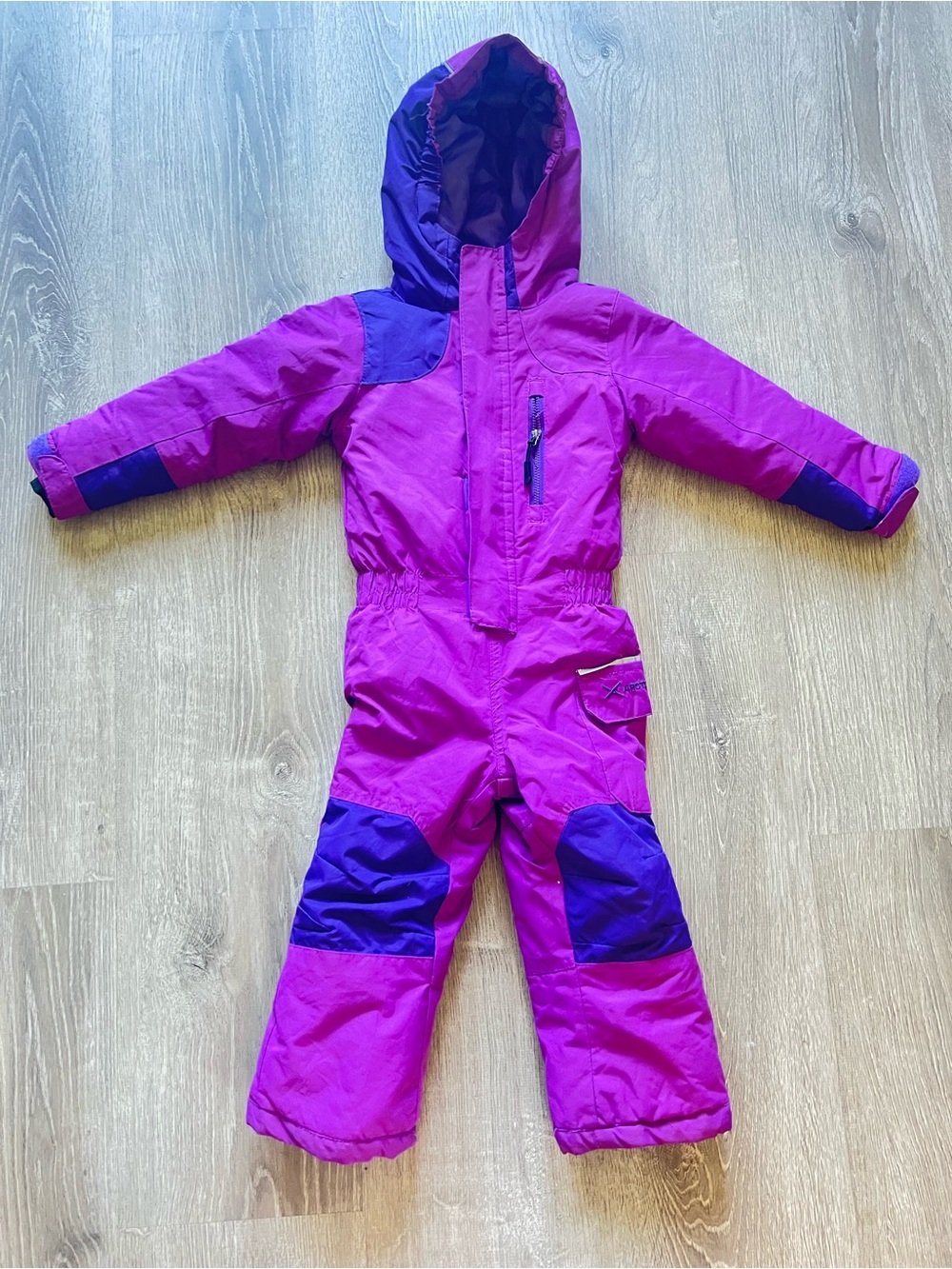 Arctix Purple & Dark Purple Kids Hooded Snowsuit
